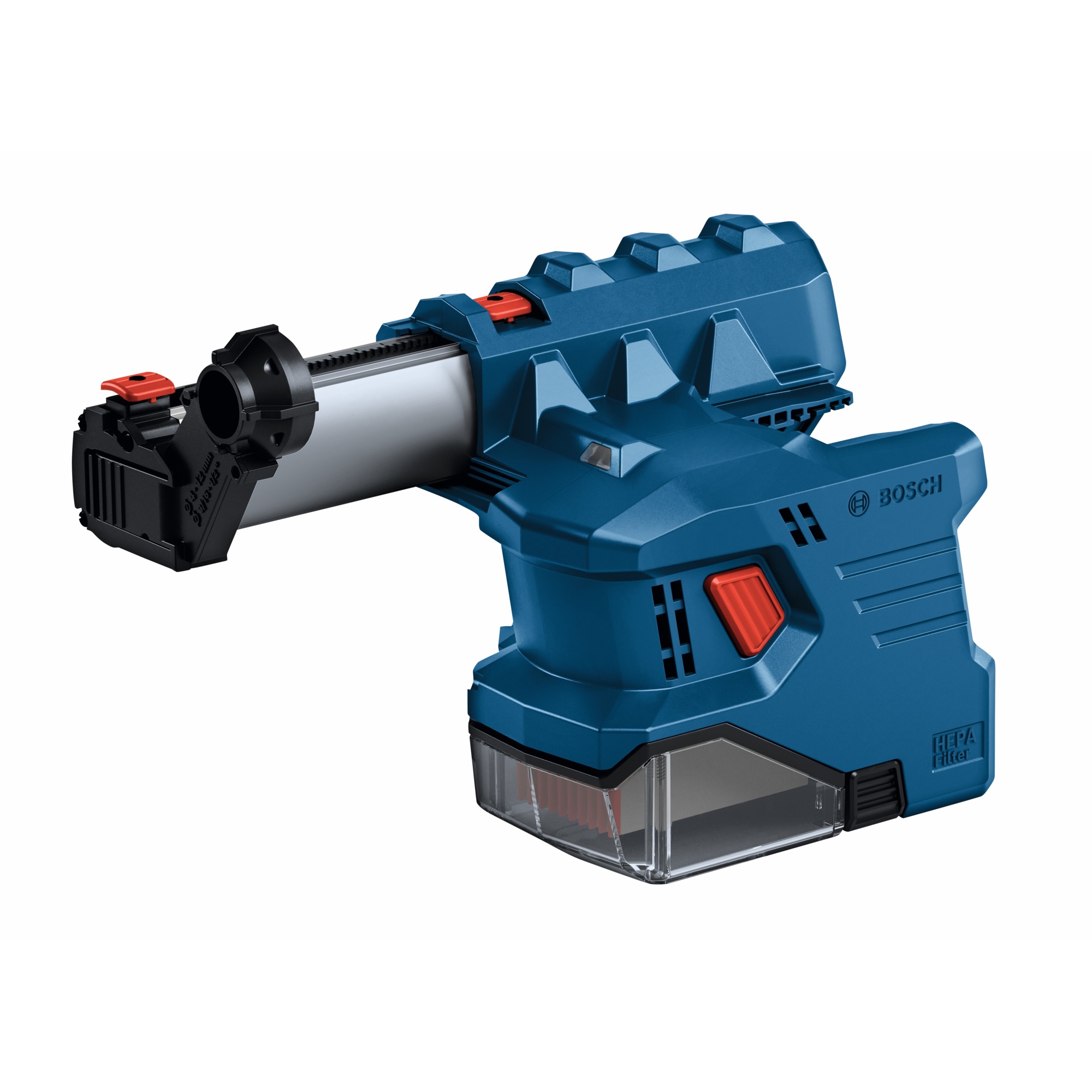 Bosch SDS-Plus Dust Collection Attachment — 1/2in. Capacity, HEPA Filter, Auto Power-On/Off, Model# GDE18V-12N